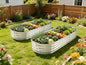 6 ft x 2 ft Raised Garden Bed Metal Elevated Planter for Vegetable Flower Herb (2pk)