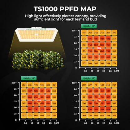 MARS HYDRO Smart Grow Tent Kit 2x2, TS1000 WiFi Control Grow Kit System - size: 32'' x 32'' x 63''-Smart Controller 43
