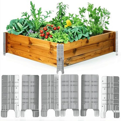 8" Pallet Collar Hinges - 12 PCS 3 Layers - Perfect for Custom-Depth Raised Garden Beds, Pet Enclosures, and Home Storage Solutions