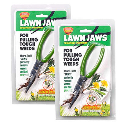 Lawn Jaws Original Shark Tooth Weed Puller Tool 2 Pack, Pulls from the Root - size: 2 Pack