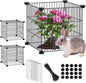 2 Pack 12x12'' Metal Mesh Plant Cages for Outdoor Plants, Keep Animal Out