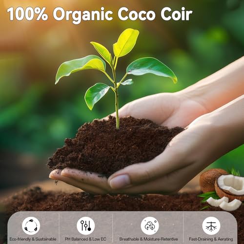 ZeeDix 100 Pack 30mm Organic Coco Coir Pellets Seed Starter Soil - size: 30mm-100pack