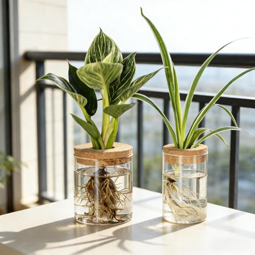 Glass Plant Propagation Stations for Plants, Propagation Flower Vases Set