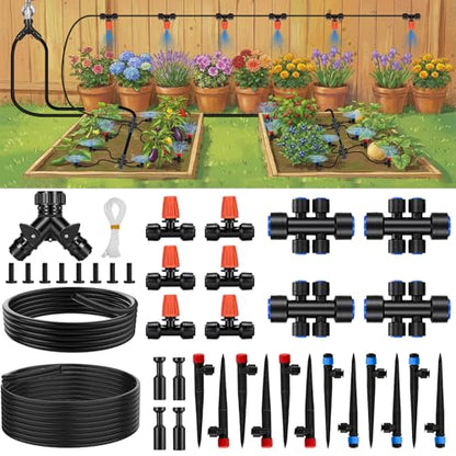 160FT Quick-Connect Drip Irrigation System - size: 160 FT