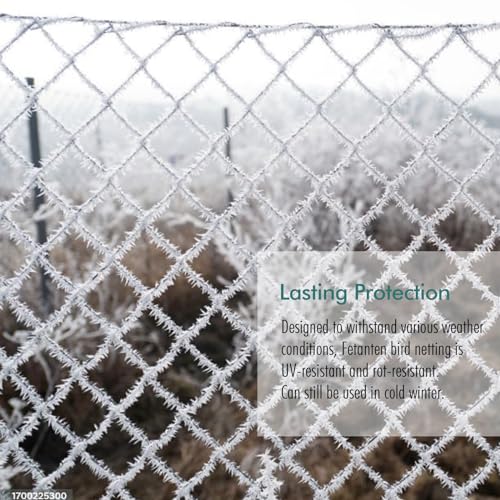 Bird Netting for Garden, Fetanten 7.5 x 100FT Netting for Garden Protection - size: 7.5 x 100FT