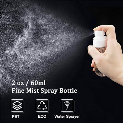 Cosywell Travel Spray Bottle TSA Approved 2oz Fine Mist Spray Bottles - color: 3 Clear, size: 2 oz