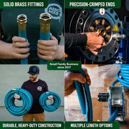 Aeromixer THE HOSE 3/4 Inch Garden Hose 5 Ft Heavy Duty Water Hoses - size: 3/4" x 5', style: 1 Pack