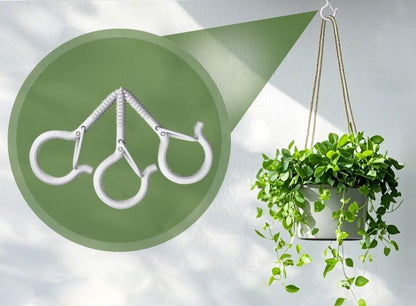 PlusRoc 20 Pack Screw Hooks for Hanging Plants Outdoor Lights(White) - color: White