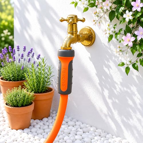FEVONE Heavy Duty Garden Hose 35 ft, Hybrid Polymer Water Hose - size: 35' (feet)