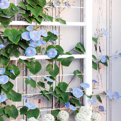 Outsunny Planter Box with Trellis, 35.4 x 15.7 x 47.2 inch, White - color: White