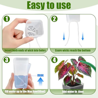LemonRoad 20 Pack 2" Small Self Watering Pots for Indoor Plants - size: 2"