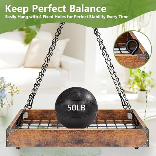 Plant Hanger Indoor Outdoor, 16" Large Hanging Planters for Indoor Plants