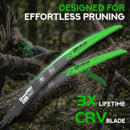 GRENPRO 6 Pack 15Inch Reciprocating Saw Blades, 6TPI Arc Edge for Pruning