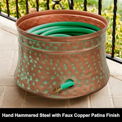 Liberty Garden 1917 Hose Pot, Hammered, Patina