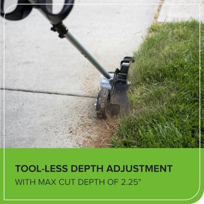 Greenworks 40V 8 in Cordless Electric Lawn Edger, 4.0 Ah Battery, Charger - size: 8" (Battery Included)
