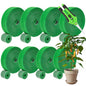 8 Rolls (131.2 feet totaling) Hook‑and‑Loop Plant Ties with Pruning Shears, Adjustable Reusable Garden Straps for Climbing Plants, Tomato Vines, 1/2" Wide
