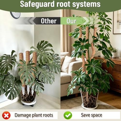 3-in-1 Moss Pole, Bendable 30IN Monstera Plant Support for Indoor-1 Pack - size: 30IN-1PACK