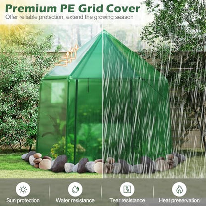 HAPPYGRILL Greenhouses for Outdoors, Portable Greenhouse with PE Cover