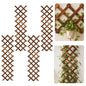 4 PCS Expandable Wood Lattice Fence Panels for Outside - size: 4pack