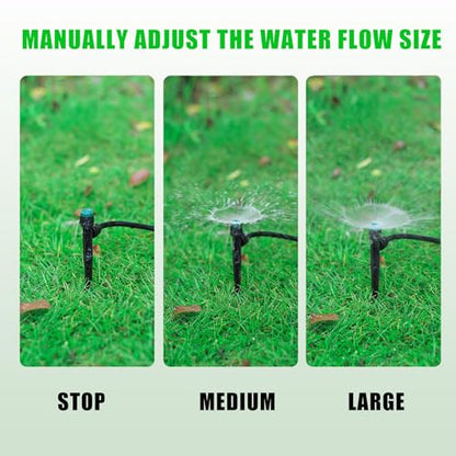 Anti-Drop Drip Irrigation Emitters Sprayers for 1/4" Tubing - style: 100pcs-360 Degree Sprayer