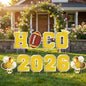 Rngmsi Homecoming Yard Signs Decorations 2026, 8PCS Football Yard Signs with Stakes Party Decorations, Waterproof Hoco Lawn Sign for Outdoor School Dance Party Decor Supplies - style: Homecoming