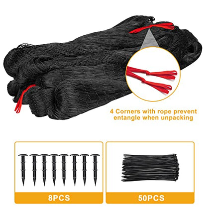 BSTPCOO Bird Netting for Chicken Coop, 25'x50' with 2.4" Square Mesh - size: 25'×50'-2.4''