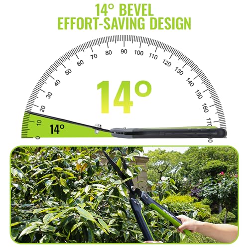 WORKPRO 23” Hedge Shears, Foldable Hedge Clippers for Most Garden Plants
