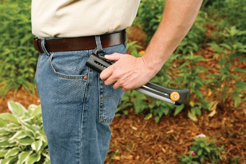 Fiskars 10" PowerTooth Compact Sliding Carabiner Pruning Hand Saw