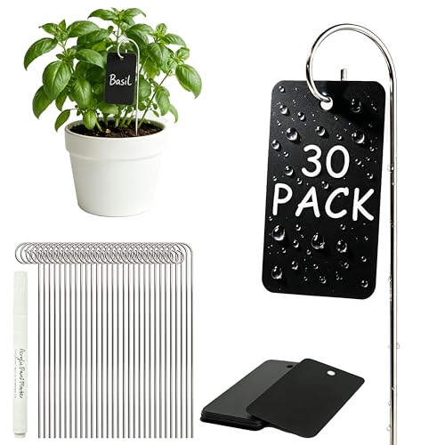 30 Pack Waterproof Outdoor Garden Labels,Reusable Plant Tags