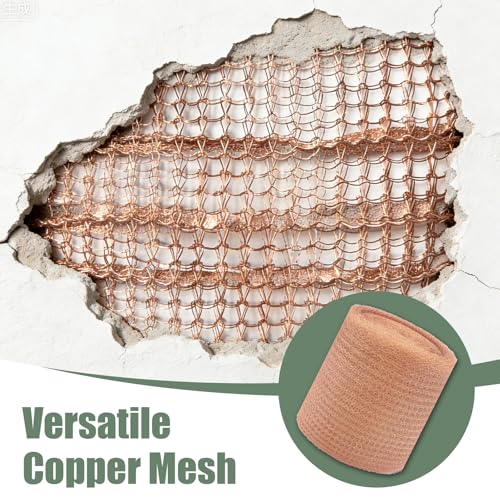 5" X 100 Ft Copper Mesh Rodent Control, Premium Copper Wool
