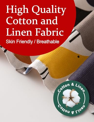 Cozy Adjustable Cross Back Aprons for Women with Pockets Cotton Linen Cooking Kitchen Baking - color: Birds