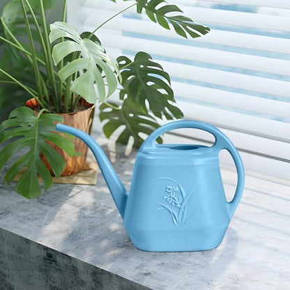 Plastic Watering Can - SkyBlue Color - 1 Gallon - color: Skyblue