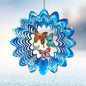 Butterfly Wind Spinner, 12 inch 3D Metal Wind Spinners Outdoor - color: Mandala Butterfly