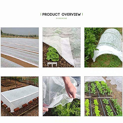 Agfabric Plant Covers Freeze Protection 5'x25' 0.55oz Frost Blankets for Plants Plant Frost Protection Covers Garden Winter Frost Pests Protection,White - color: White, size: 0.55oz-5'*25'