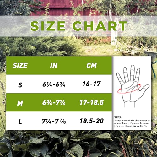 HANDLANDY Gardening Gloves for Women, Leather Garden Glove, Gardener Gift - color: Caramel, size: Small (Pack of 1)