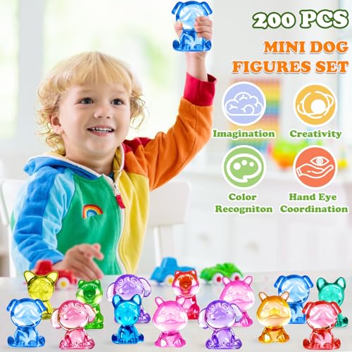 180 PCS Mini Dog Figures, Mini Resin Animals Figures to Hide - style: Mini Dog