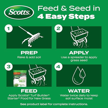 Scotts Turf Builder Starter Food for New Grass, 3 lbs. - size: 1,000 sq. ft., style: Standard