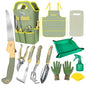 Green Garden Tools Set 26-Piece, Gardening Gifts for Women Men - color: green-26pcs