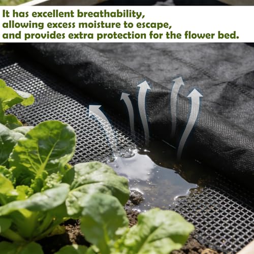 Raised Garden Bed Liner, Cuttable Non Woven Fabric Plant Liner, Non Woven Fabric Liner for Large Veg Trough, Replacement Felt Window Box Liners for Vegetable Gardening (2PCS 63 * 83 in)