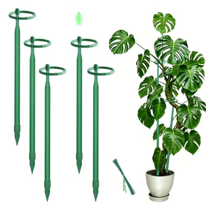 5Pcs Telescoping Plant Stakes 12.5-48.4IN Adjustable Monstera Plant Support - size: 5PCS