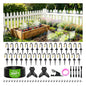 Thiswing 200FT 360° Adjustable Irrigation System with Stake Holders - size: 200FT