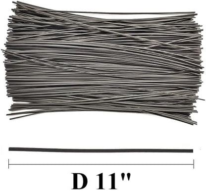 11",Black,500 Pcs,Plastic Twist Ties, Garden Plant Twist Tie Cable Tie, Plastic Cable Ties for Bread Candy Bags, Gift Bags (11",Black,500 Pcs) - color: 11",black,500 Pcs