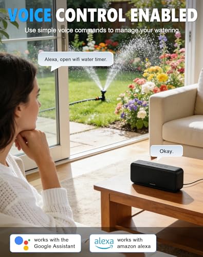 WiFi Sprinkler Timer, Smart Bluetooth Hose Timers, 1 Zone