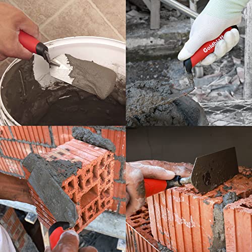 Goldblatt 6''X2'' & 5''X2'' Margin Trowel Set for Tile, Masonry, Cement