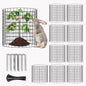 30 Pcs Wire Plant Protector Cages,11.8"x12" w/ Zip Ties & U Stakes