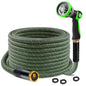 Garden Hose 25FT, Ultra Lightweight with 10-Function Nozzle - color: Green