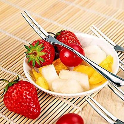 WARMBUY Small Stainless Steel Forks for Appetizer Dessert Party, Set of 12