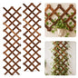 2 PCS Expandable Wood Lattice Fence Panels for Outside - size: 2 Pack
