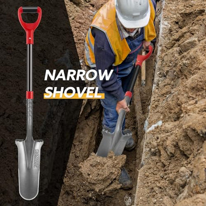 Drain Spade Digging Garden Shovel, 44 inches - style: Contemporary