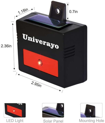 Solar Powered Nocturnal Animal Repeller, 4 Pack